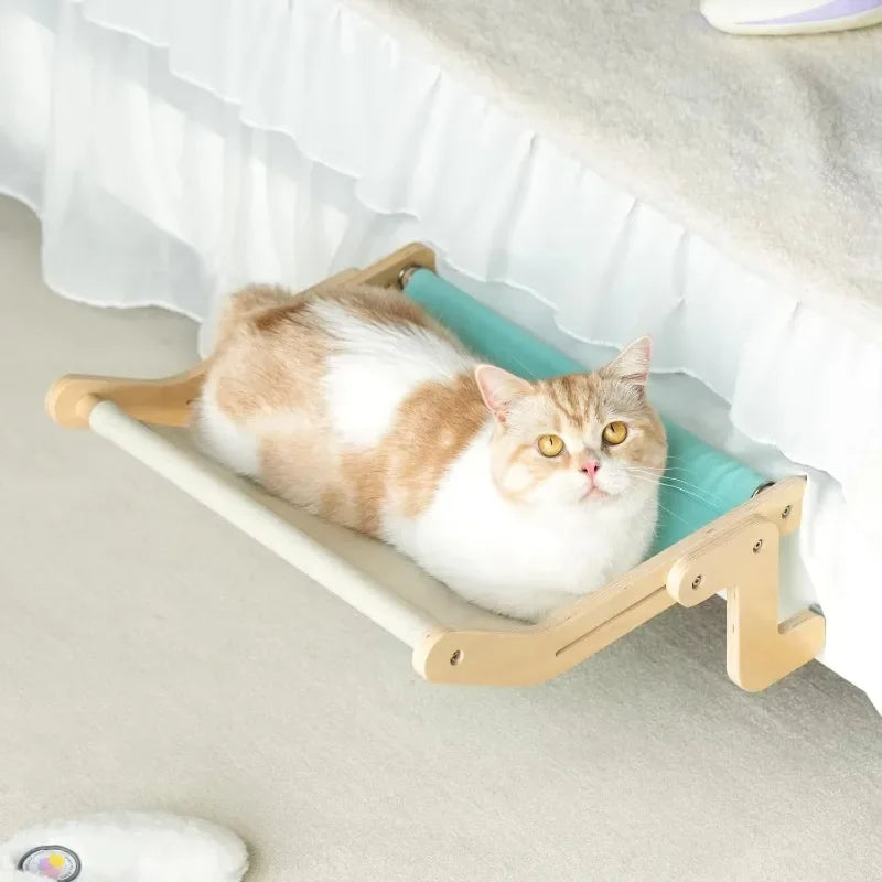 Wooden Window Cat Hammock